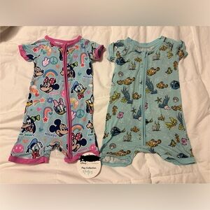 Little Sleepies Disney Shorty Zippy Romper Bundle